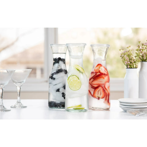 Glass Carafe Pitcher with Lid, 35 oz