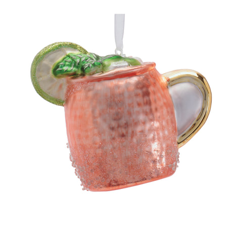 Glass Moscow Mule Ornament