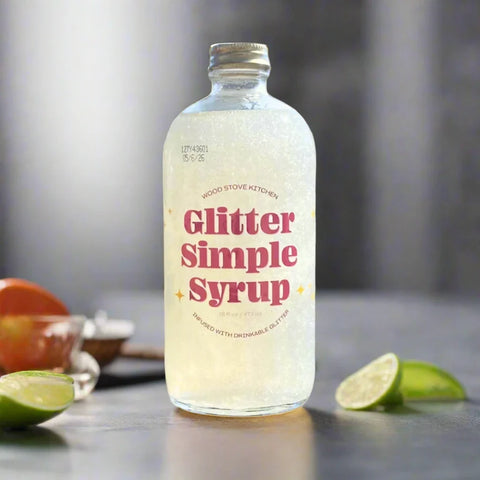 Glitter Simple Syrup - Wood Stove Kitchen