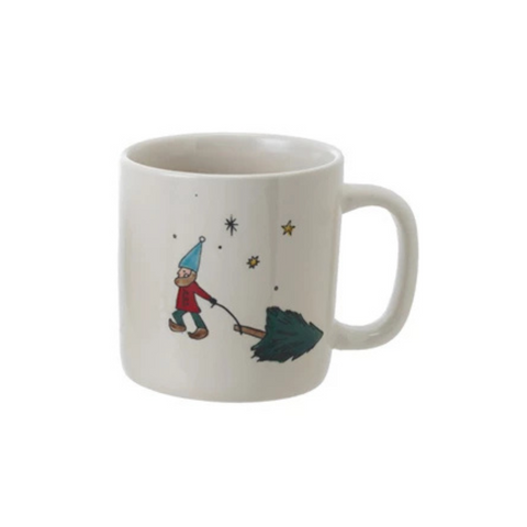 Gnome + Tree Wax Relief Mug