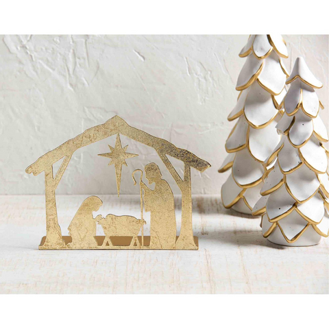 Gold Nativity Display