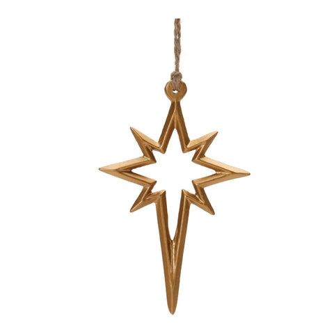 Gold Star of Bethlehem Ornament