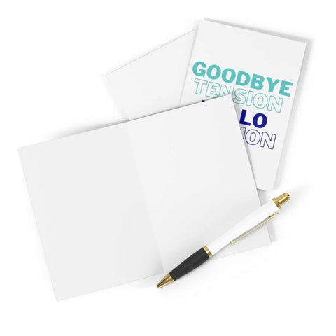 Goodbye Tension Hello Pension Greeting Card - R Is For Robo