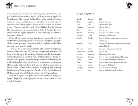 Greek Myths And Legends: Tales Of The Gods And Heroes Of Ancient Greece By Emilie K. Baker