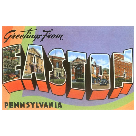 Greetings from Easton, Pennsylvania Sticker