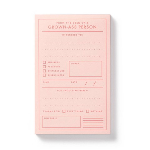 Grown-Ass Person Memo Pad