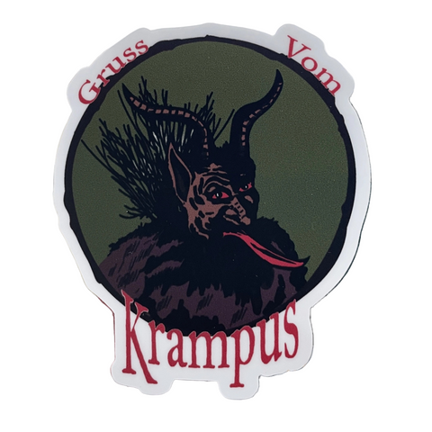 Gruss Vom Krampus Vinyl Sticker