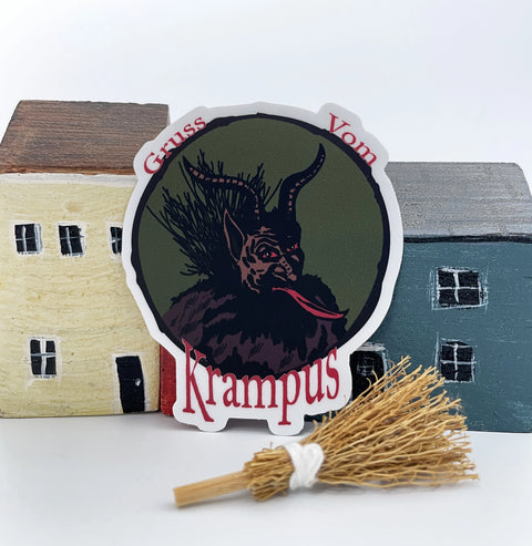 Gruss Vom Krampus Vinyl Sticker