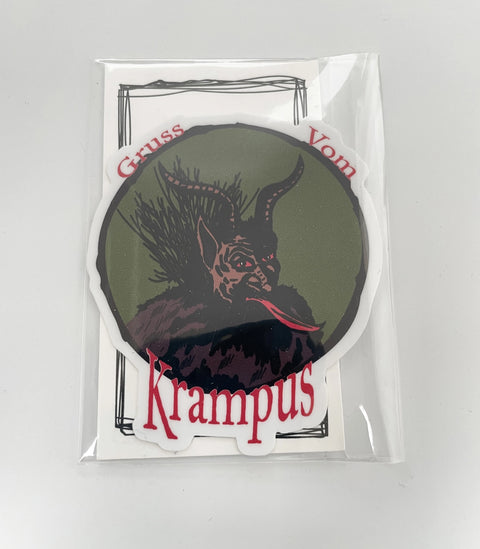 Gruss Vom Krampus Vinyl Sticker