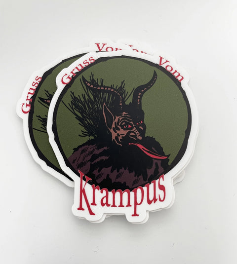Gruss Vom Krampus Vinyl Sticker