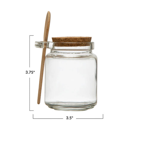 Gustav Glass Jar + Spoon