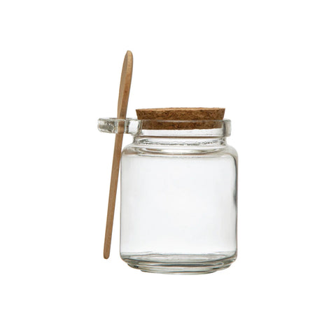 Gustav Glass Jar + Spoon