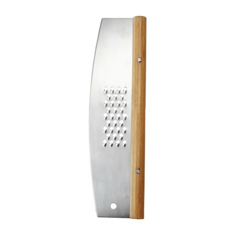 Gustav Mezzaluna Pizza Cutter With Grater