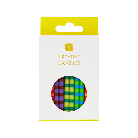Striped Birthday Candles