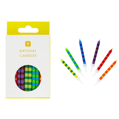 Striped Birthday Candles
