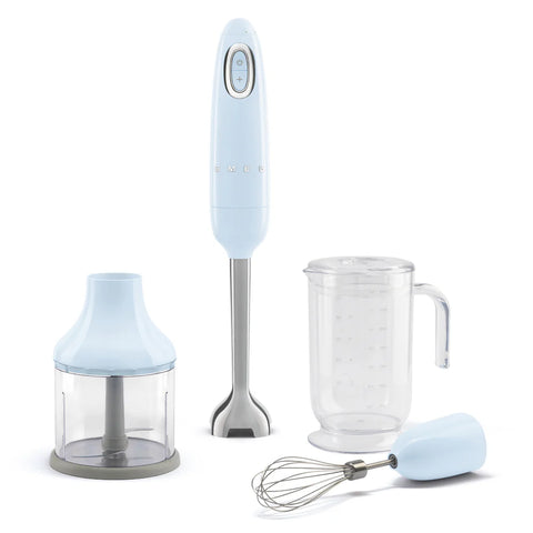 SMEG Retro Style  Hand Blender with Accessories Pack, Pastel Blue