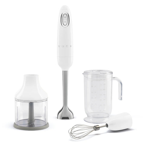SMEG Retro Style  Hand Blender with Accessories Pack, White