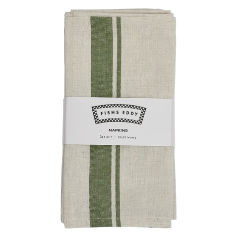 HL Greenband - 4 Pack Napkin by Fishs Eddy