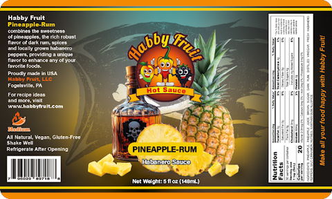 Habby Fruit Pineapple Rum Hot Sauce