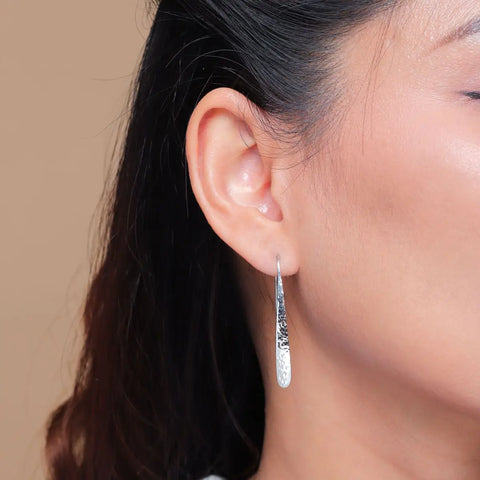 Hammered Long Pull Through Hoops - Boma