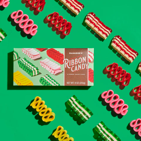Hammond's Hand Spun Ribbon Candy Variety Pack Gift Box