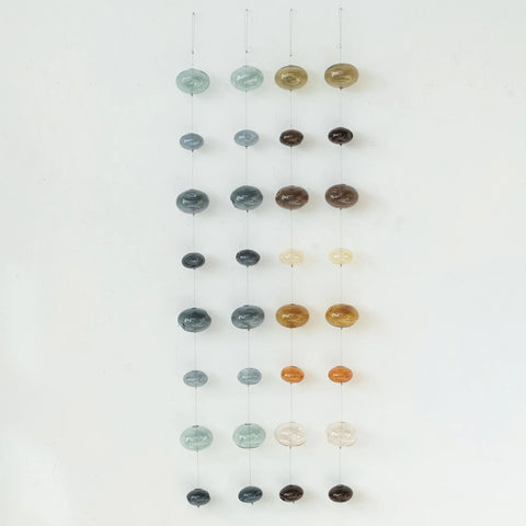 Hand-Blown Glass Bubble Garland, Brown