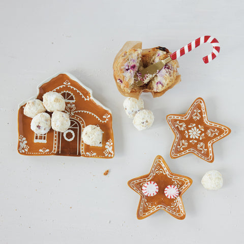 Hand-Painted Gingerbread House Plate