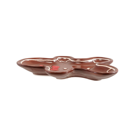 Hand-Painted Gingerbread Man Dish
