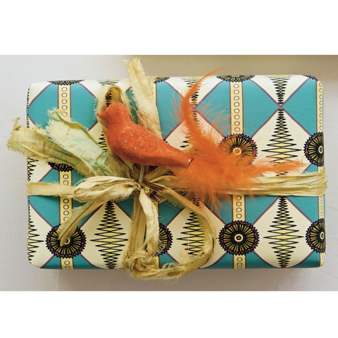 Hand-Painted Glass Clip-on Bird Ornament