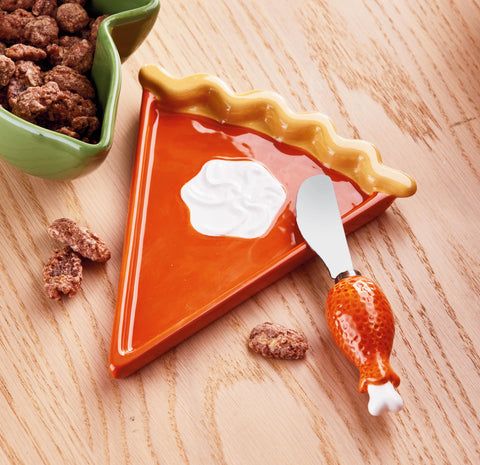 Hand-Painted Pumpkin Pie Plate