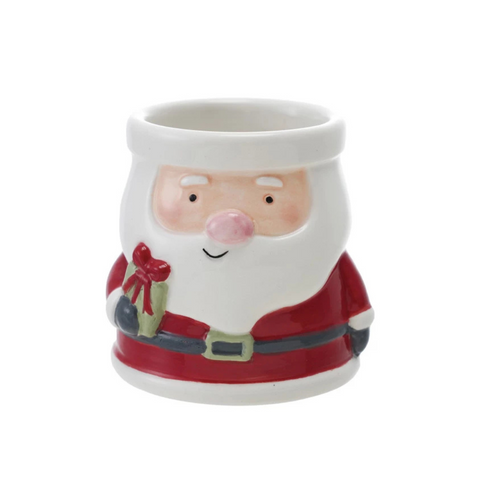 Hand-Painted Santa Shaped Container