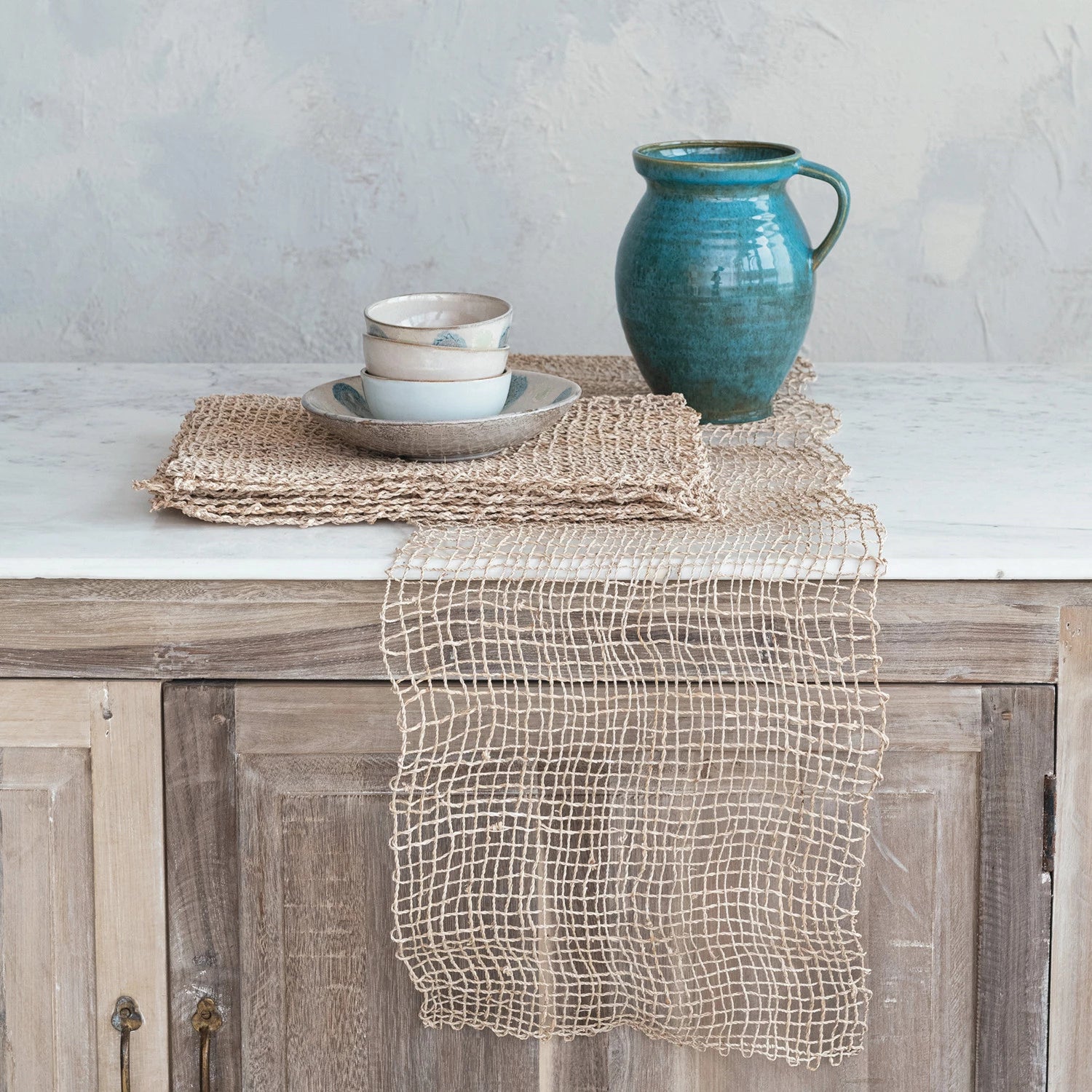 Hand-Woven Banana Leaf Table Runner