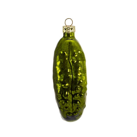 Hand Blown Glass Pickle Ornament