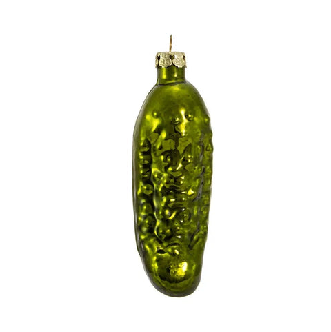 Hand Blown Glass Pickle Ornament