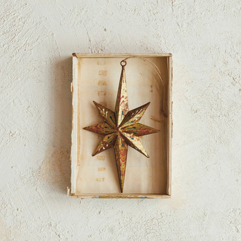 Hand-Painted Star of Bethlehem Ornament