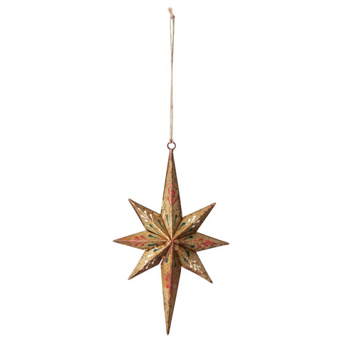 Hand-Painted Star of Bethlehem Ornament