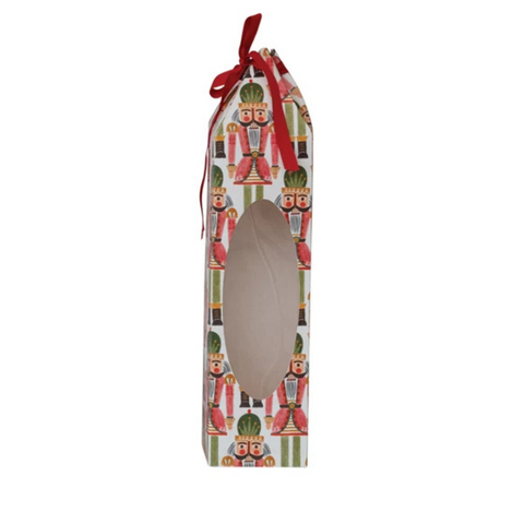 Handmade Gift Box With Acetate Window - Nutcrackers
