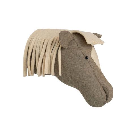 Handmade Wool Felt Horse Head Wall Décor