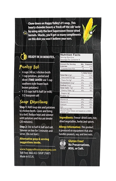 Happy Valley Soup Company - Corn Chowder