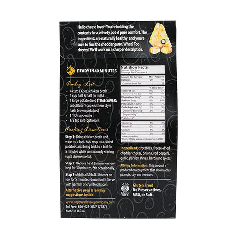 Happy Valley Soup Company - Potato and Cheese Soup