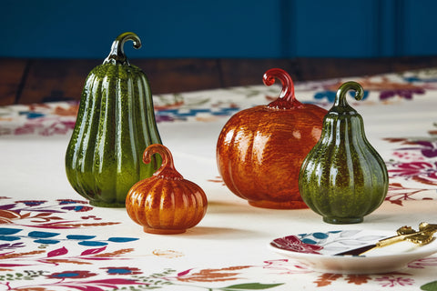 Harvest Glass Pumpkin 6"