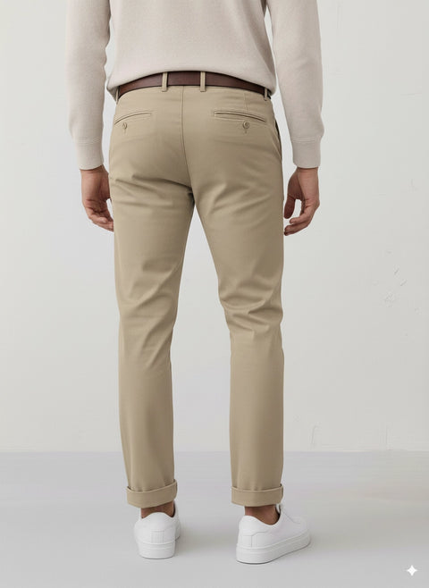 Hawk's Bay Chino Stretch Twill Pants - Khaki