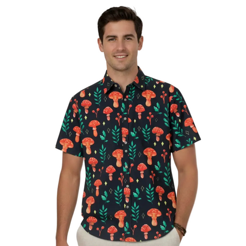 Hawk's Bay Fun-Guy Button-Up