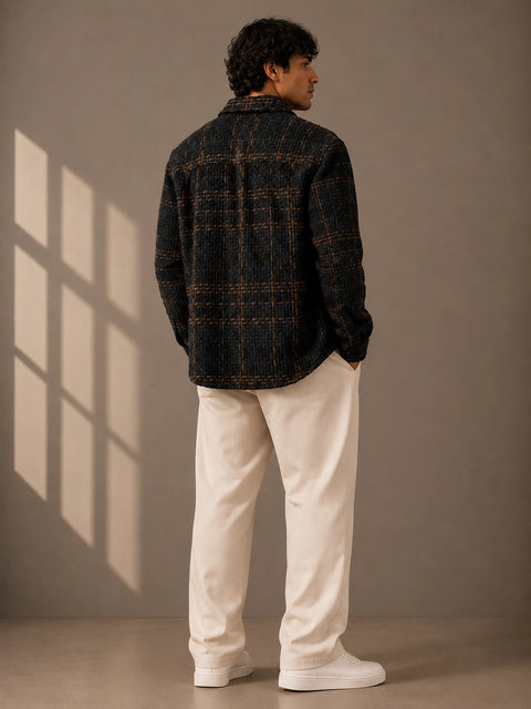 Hawk's Bay Textured Plaid Shacket