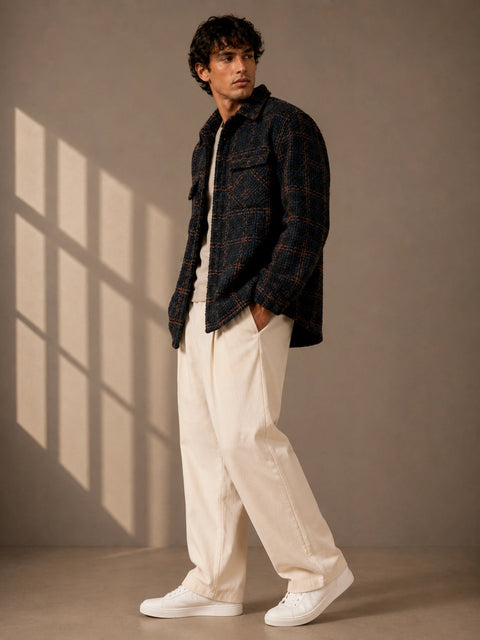 Hawk's Bay Textured Plaid Shacket
