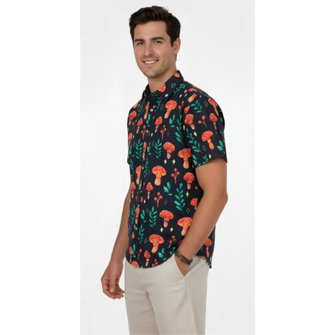 Hawk's Bay Fun-Guy Button-Up
