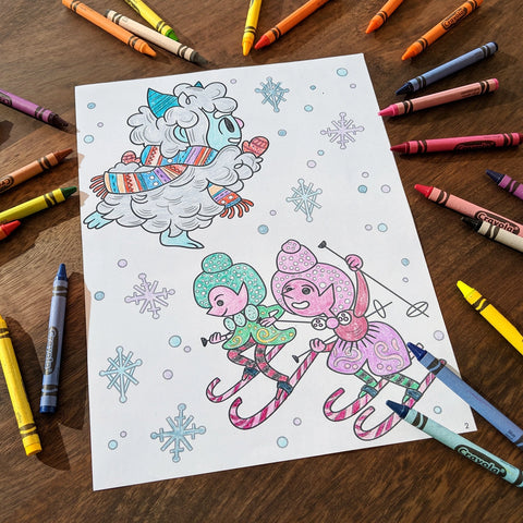 Hazy Dell Christmas! Coloring Book