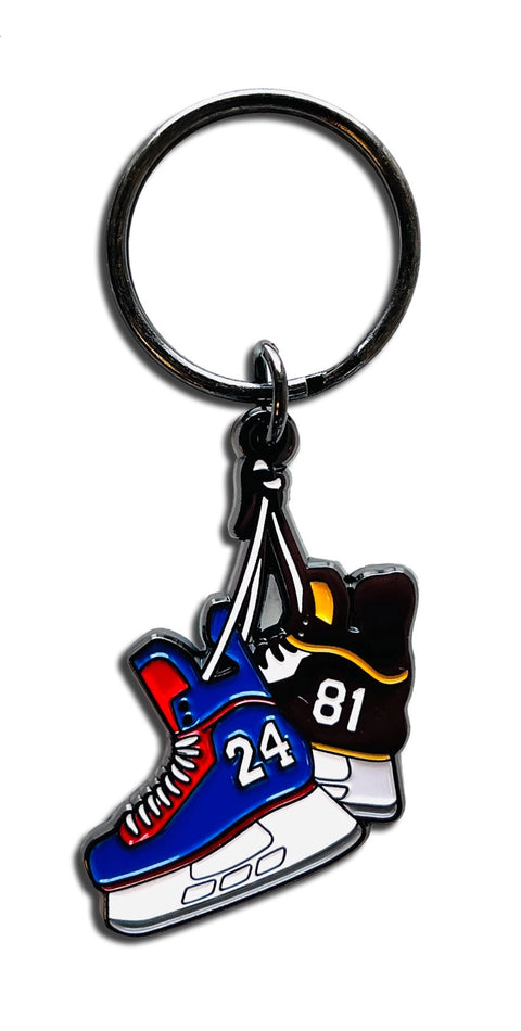 Heated Rivalry Hockey Skates Keychain