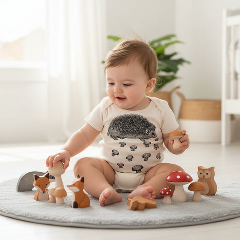 Hedgehog Organic Onesie by Supermaggie