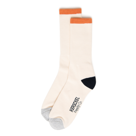 Classic Fit Crew Sock, Vintage White 4-Tone - Herschel Supply Co.